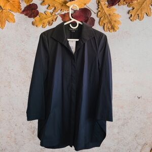 Brand New w/Tags Lafayette 148 Black Front Button Blouse Jacket